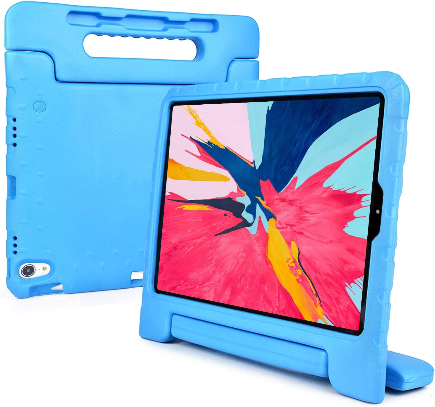 Bolete Case for iPad Pro 11" 2018 - Supports Apple Pencil Charging - Kids Friendly Shock Proof Protective Cover Handle Bumper Stand with Pencil Holder fit iPad Pro 11 inch Tablet, Blue