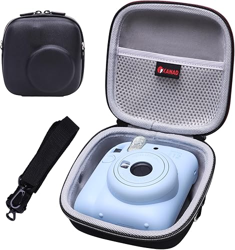 XANAD Funda rígida compatible con Fujifilm Instax Mini 1211  evo  109  87 y para cámara instantánea Fujifilm Instax Mini 99 con correa para el