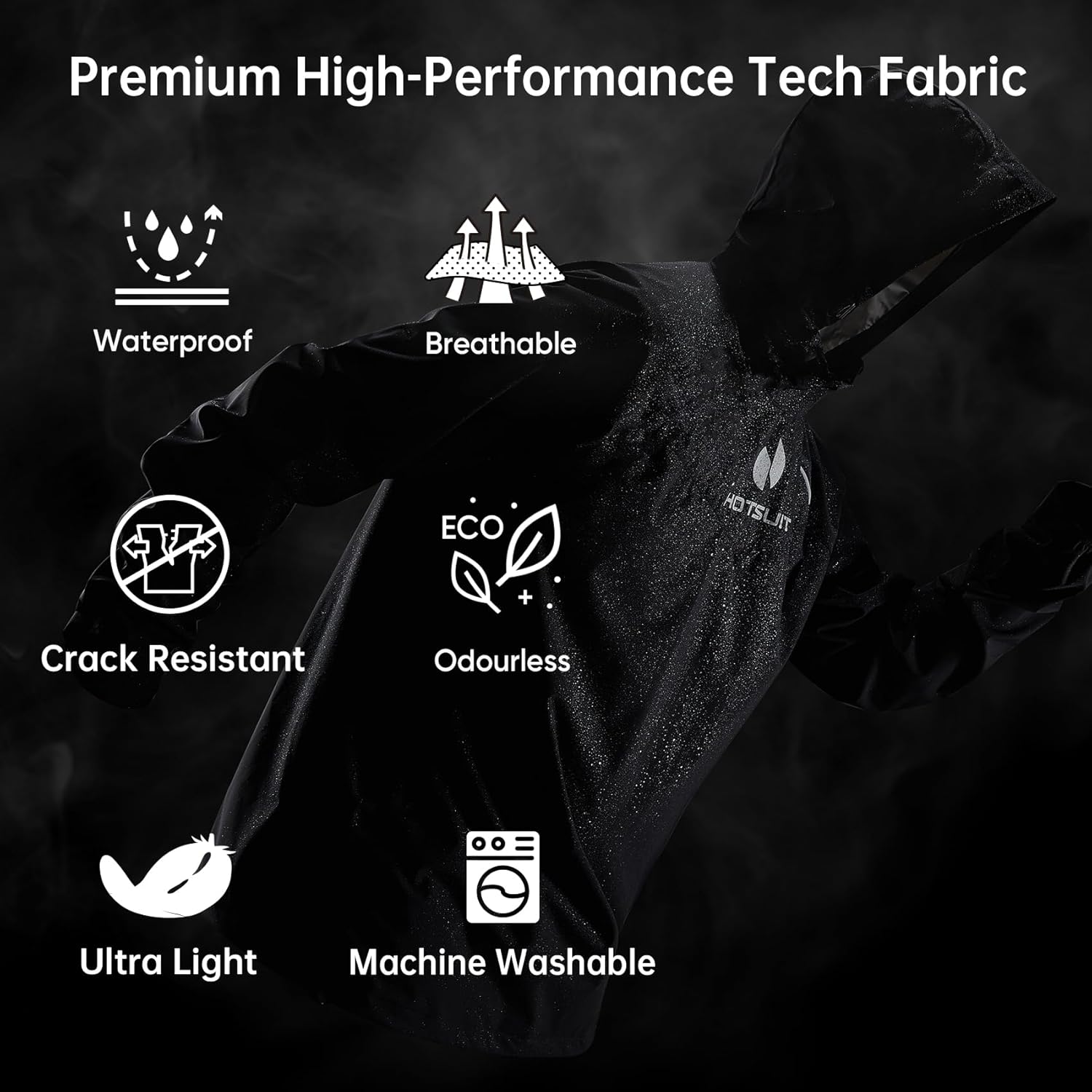 HOTSUIT Sauna Suit for Men Sweat Sauna Jacket Pant Gym Workout Sweat Suits - Image 4