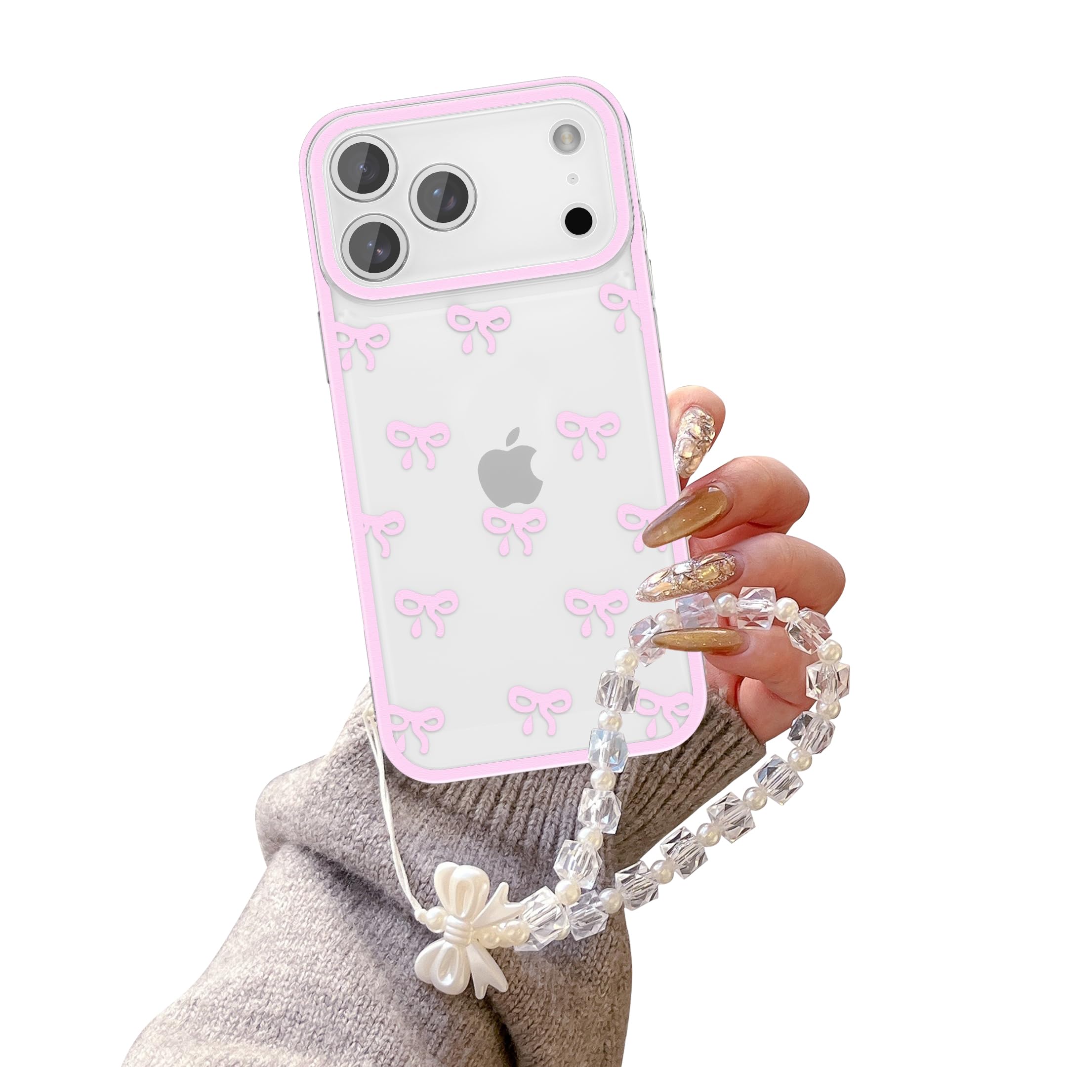 Amazon.com: EYZUTAK Case for iPhone 17 Pro Max, Clear Cute Ribbon