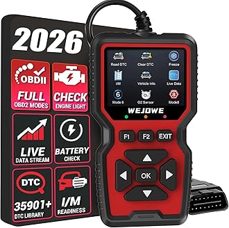 OBD2 Scanner Diagnostic Tool, Check Engine Code Reader OBD2 Scanner with Reset, Mode 6, Mode 8 & I/M Readiness, Auto Check Engine Light Car Diagnostic Scan Tool for All OBDII Car Since 1996
