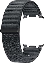 Samsung Galaxy Watch 8 Series Fabric Band, Nylon, Dynamic Lug System, Comfort Fit, Contoured Fit, Lightweight, Compatible with Galaxy Watch 8 and Watch 8 Classic, M/L Graphite