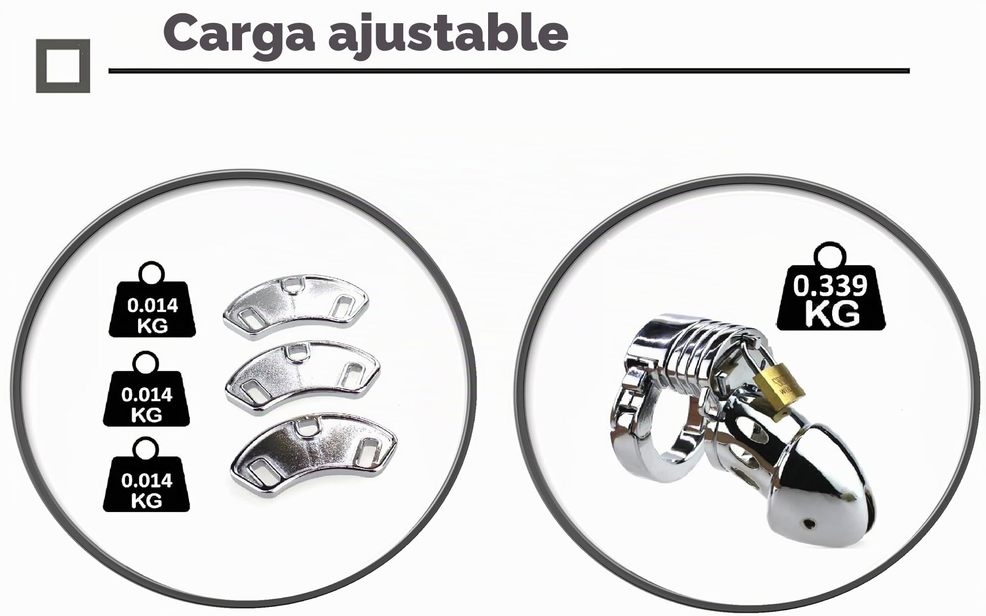 Cinturón de castidad para hombres extremos: jaula de castidad para pene, metal masculino, juguete sexual esclavo. Jaula para el pene, jaula de castidad metálica para hombres, tamaño mediano N25-2