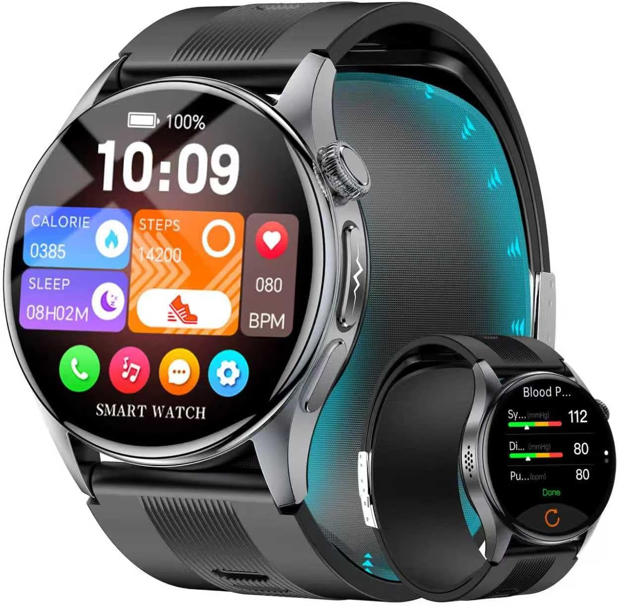 Blood Pressure Smart Watch with Air Pump...