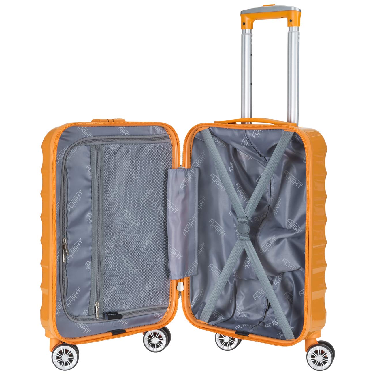 Flight Knight 8 Wheel TSA Lock Hardcase for easyJet, British Airways, Ryanair Approved Luggage Hold & Carry On Travel Bags