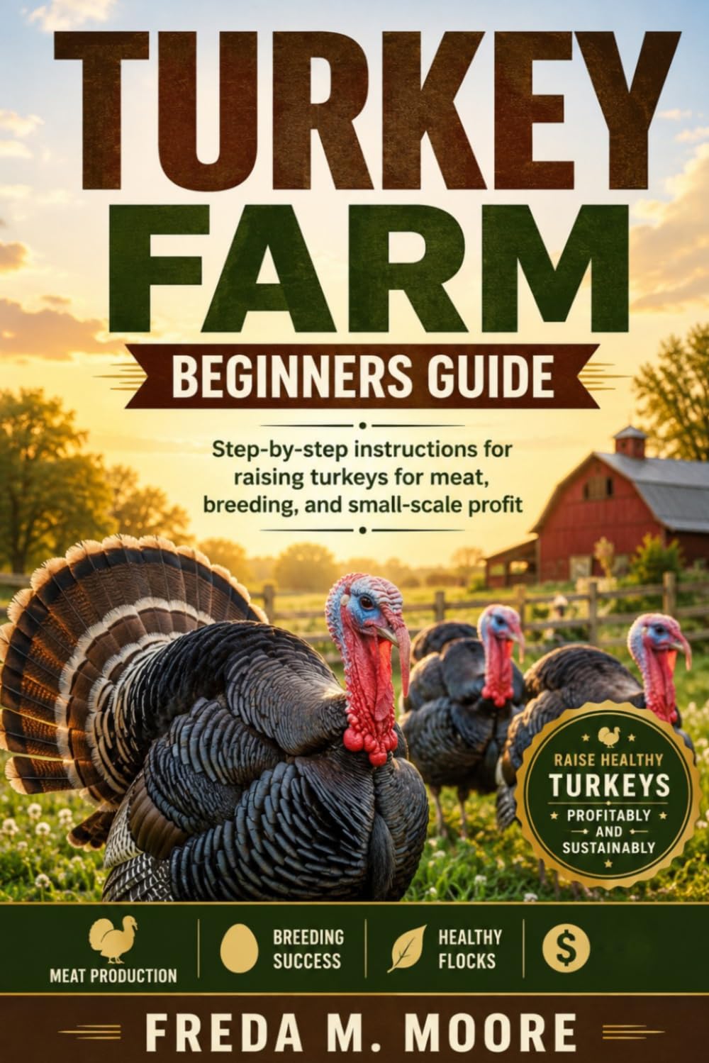 TURKEY FARM BEGINNERS GUIDE: Step-by-step instructions for raising turkeys for meat, breeding, and small-scale profit