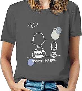 スヌーピー チャリーブラウン Tシャツ 半袖 クルーネック 大きいサイズ シンプル キャラクター 肌着 プリントカジュアル レディース アニメ グッズ おしゃれ スヌーピー チャリーブラウン Tシャツ 半袖 クルーネック 大きいサイズ シンプル キャラクター 肌着 プリントカジュアル レディース アニメ グッズ おしゃれ