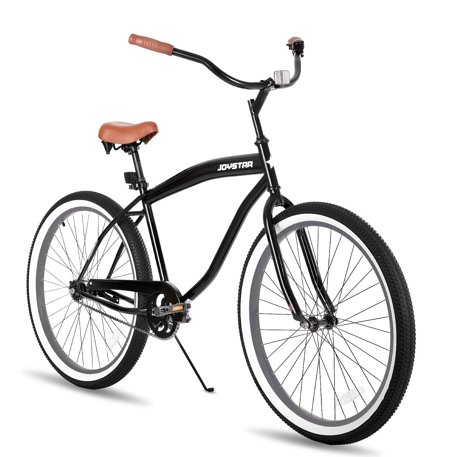 Beach Cruiser Bike, 20/24/26 Inch Sizes, Perfect for Casual Rides, Ergonomic Upright Design, Single Speed, Simple Coaster Brake