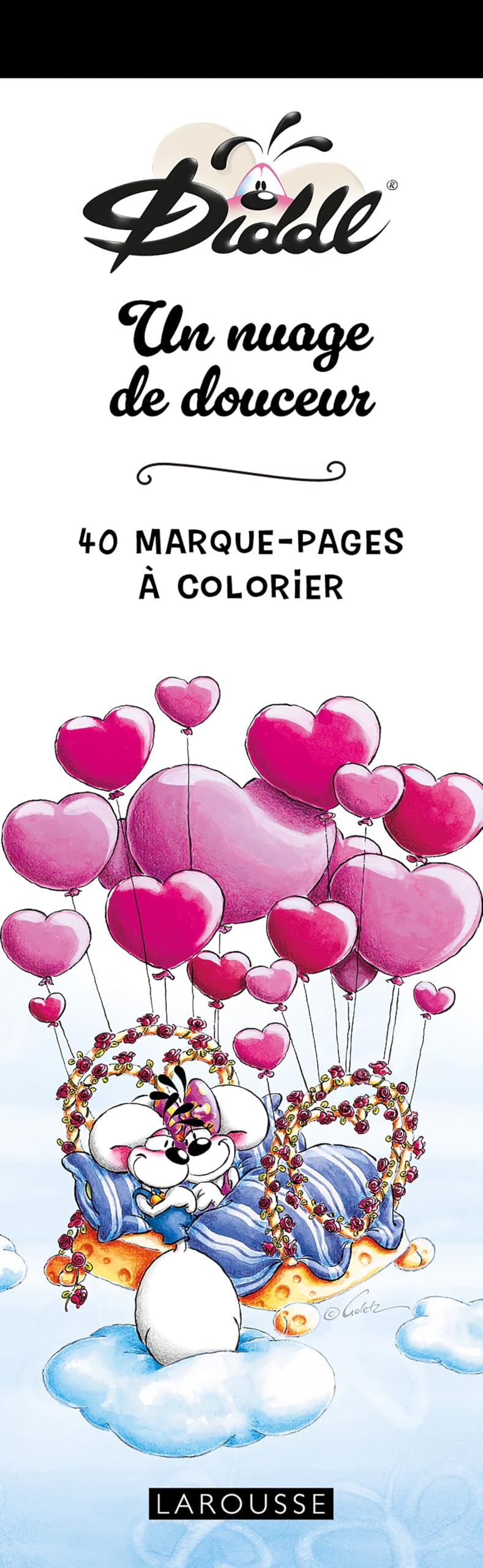 40 Marque-Pages Diddl Un nuage de douceur: 40 Marque-pages à colorier