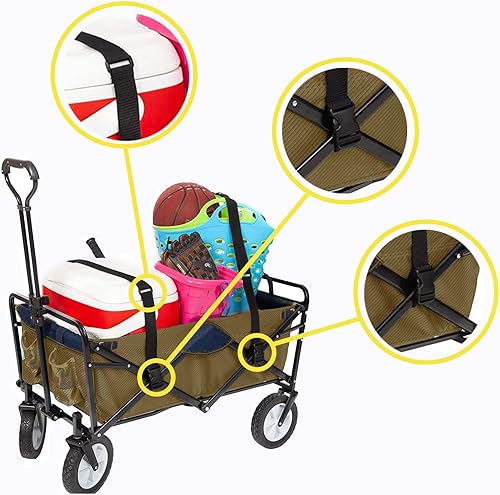 Miniatura 5 de CORRBPEN Correas de hebilla universales compatibles con vagón plegable plegable al aire libre, accesorios de vagón Mac, accesorios de carro plegable