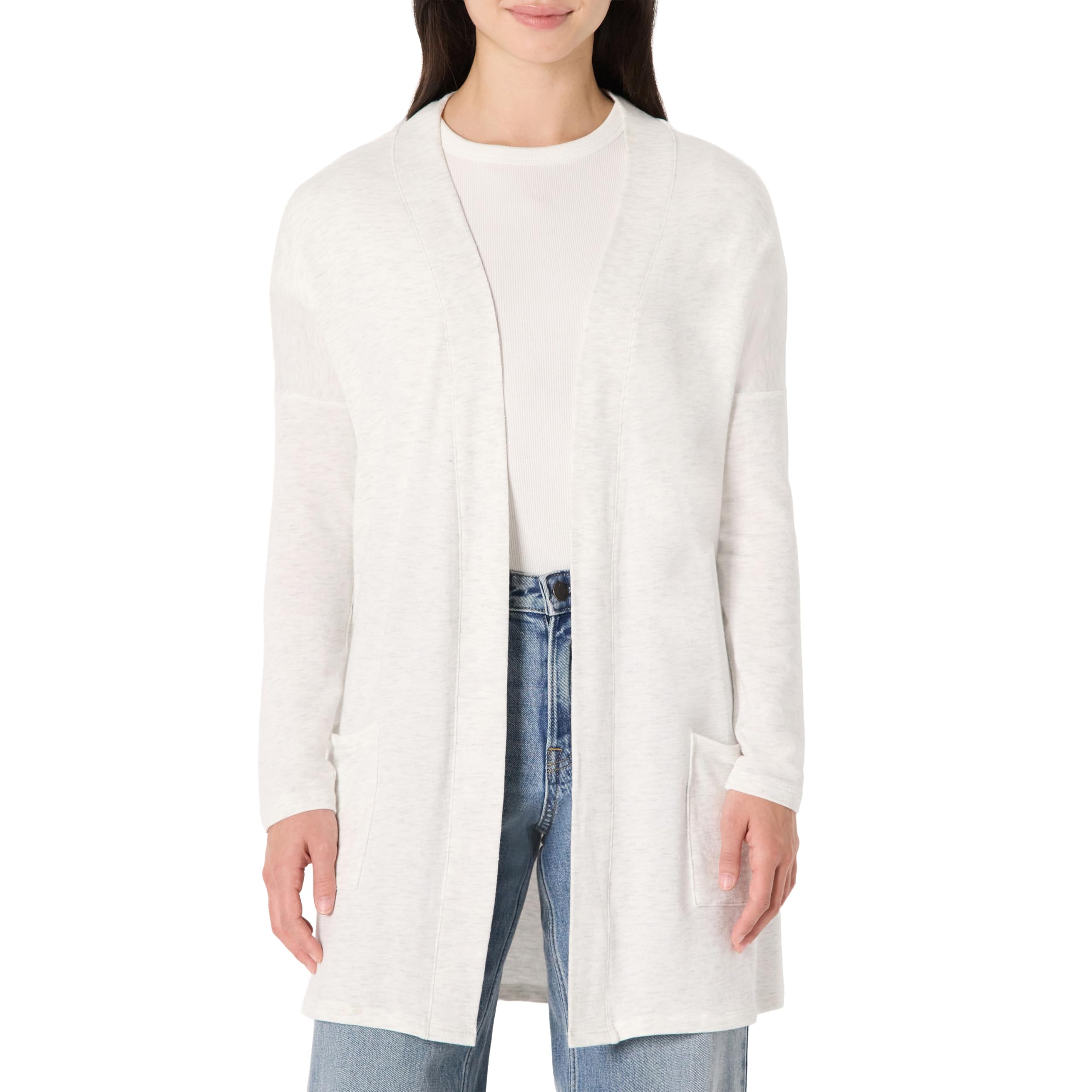 Amazon Essentials Damen Ultraleichter Relaxed Fit-Cardigan mit offener Vorderseite