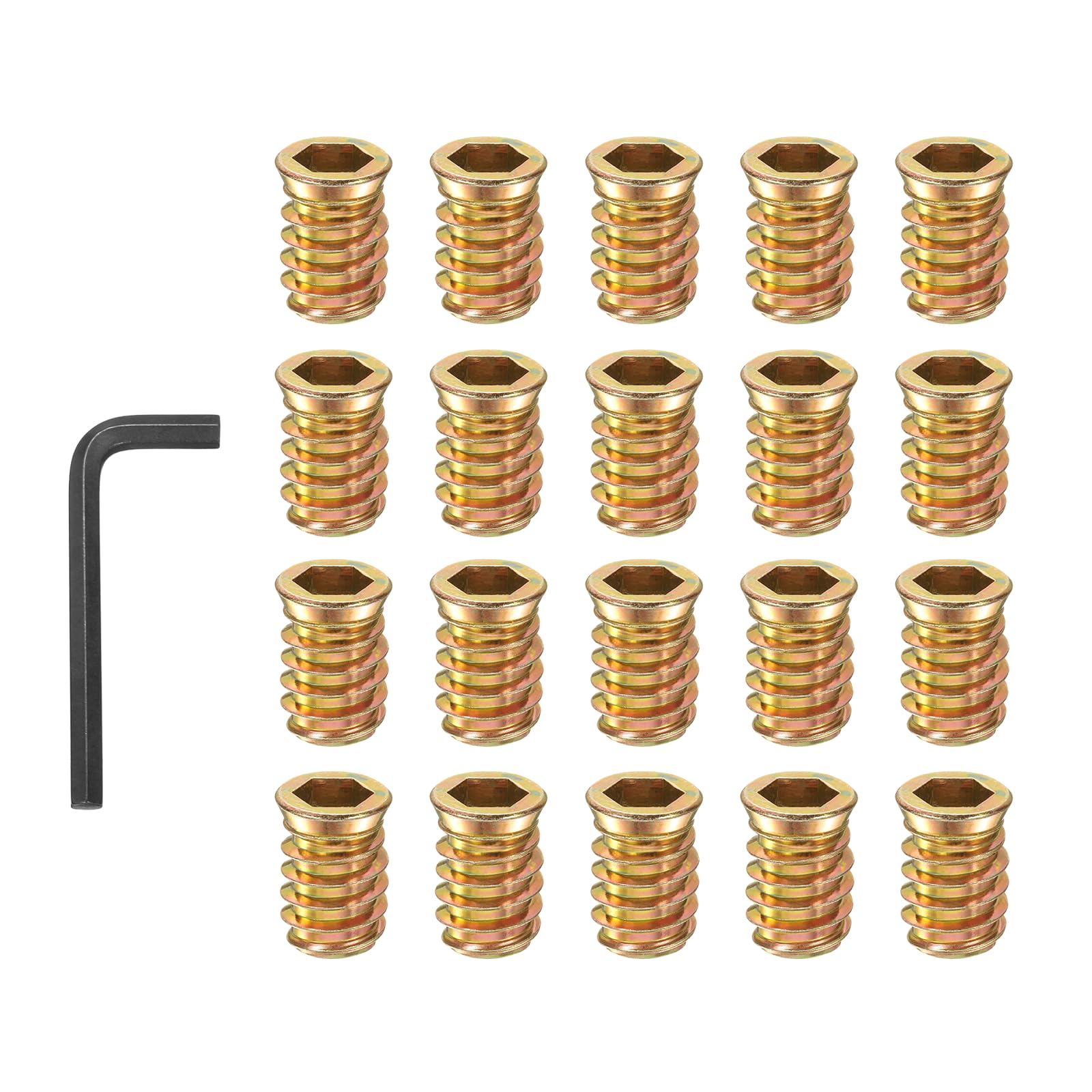 PATIKIL 20 Pcs Threaded Inserts Nuts