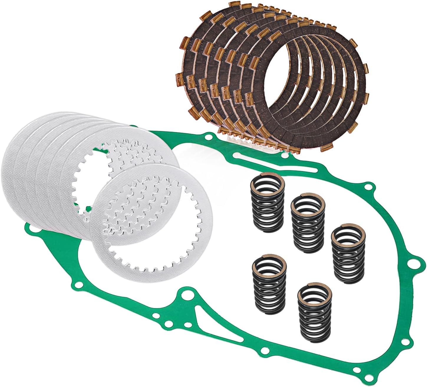 Clutch Plate Kit For Yamaha V Star 650 XVS650 XVS650A XVS650AT 1998-2016 4X7-16324-00-00 22U-16321-00-00 4X7-16325-00-00