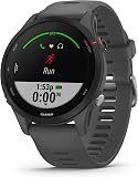 Garmin Forerunner 255, 46mm GPS running smartwatch, lightweight, advanced training & insights, safety & tracking features, up to 14 days battery life, Slate Grey - 1