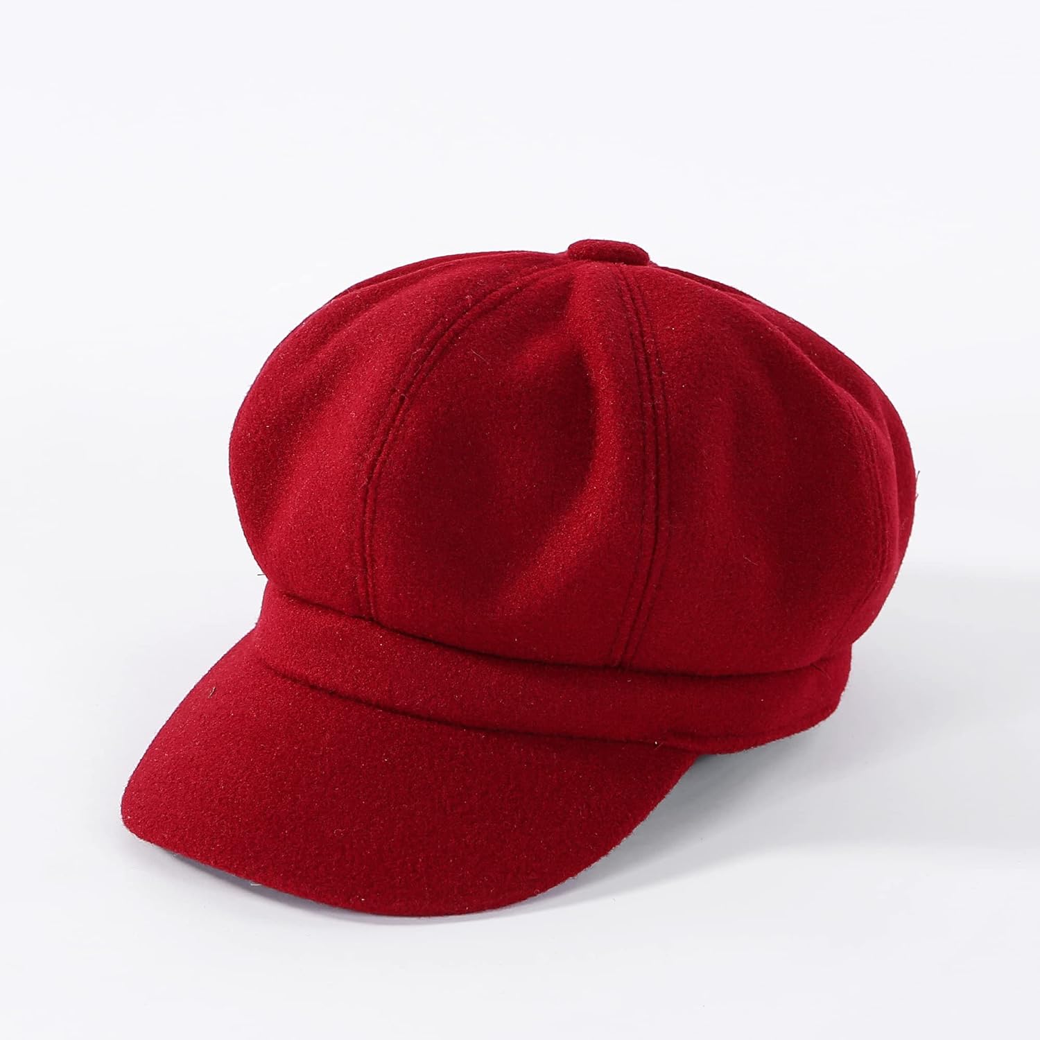 Women Newsboy Hat Octagonal Beret Cap,Girl Autumn and Winter Warm Beret Vintage Painter Hat - Image 3