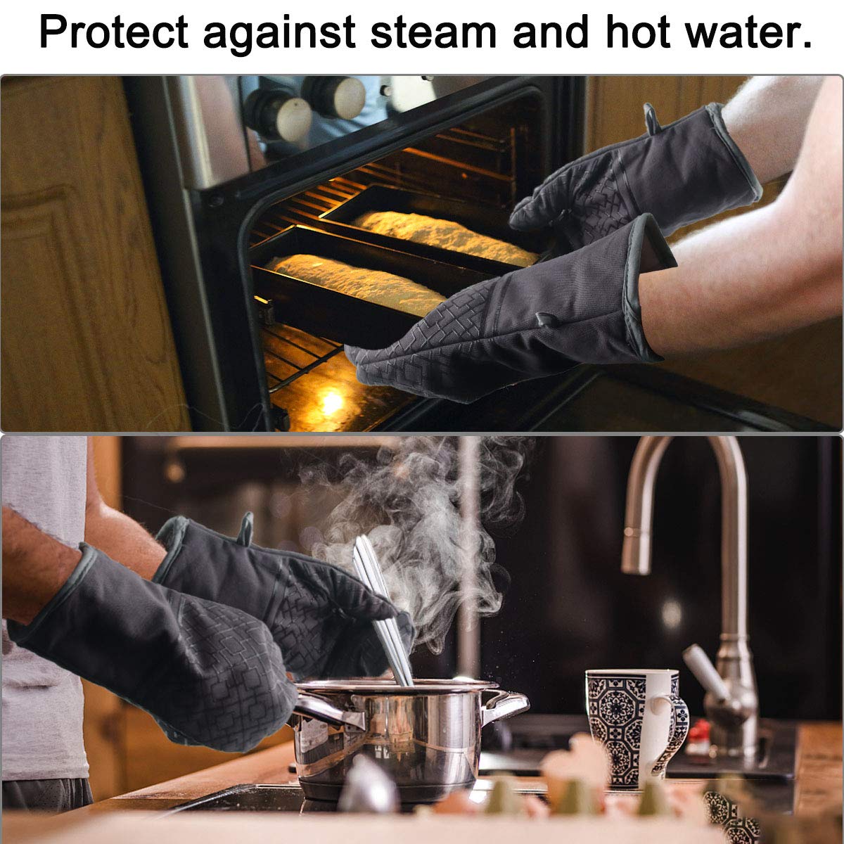 Gants De Nettoyage En PVC Réutilisables, Antidérapants, Isolation Thermique, Résistants à L