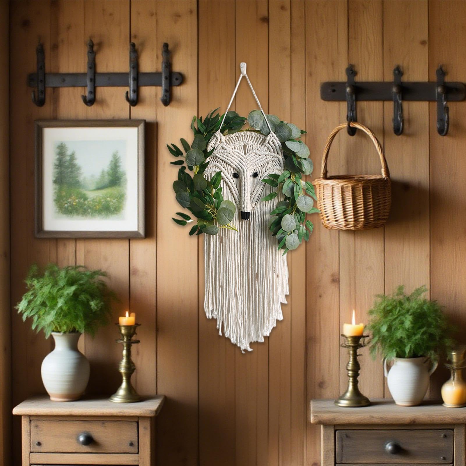 TYUKXJH Boho Macrame Wall Art Intrecciato Lungo Appartamento Casa