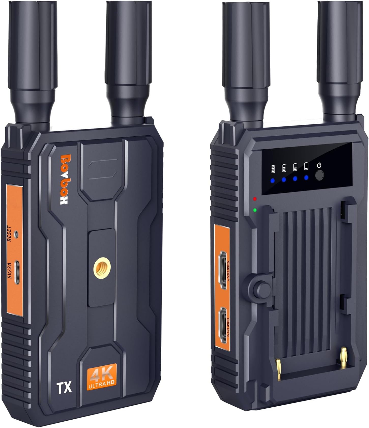 Wireless HDMI Transmitter and Receiver 4K, 656ft/200m 2.4/5G Wireless Transmit Video for Streaming 4K30 A/V from Laptop/CCTV to HDTV/Projector/Monitor,Plug&Play