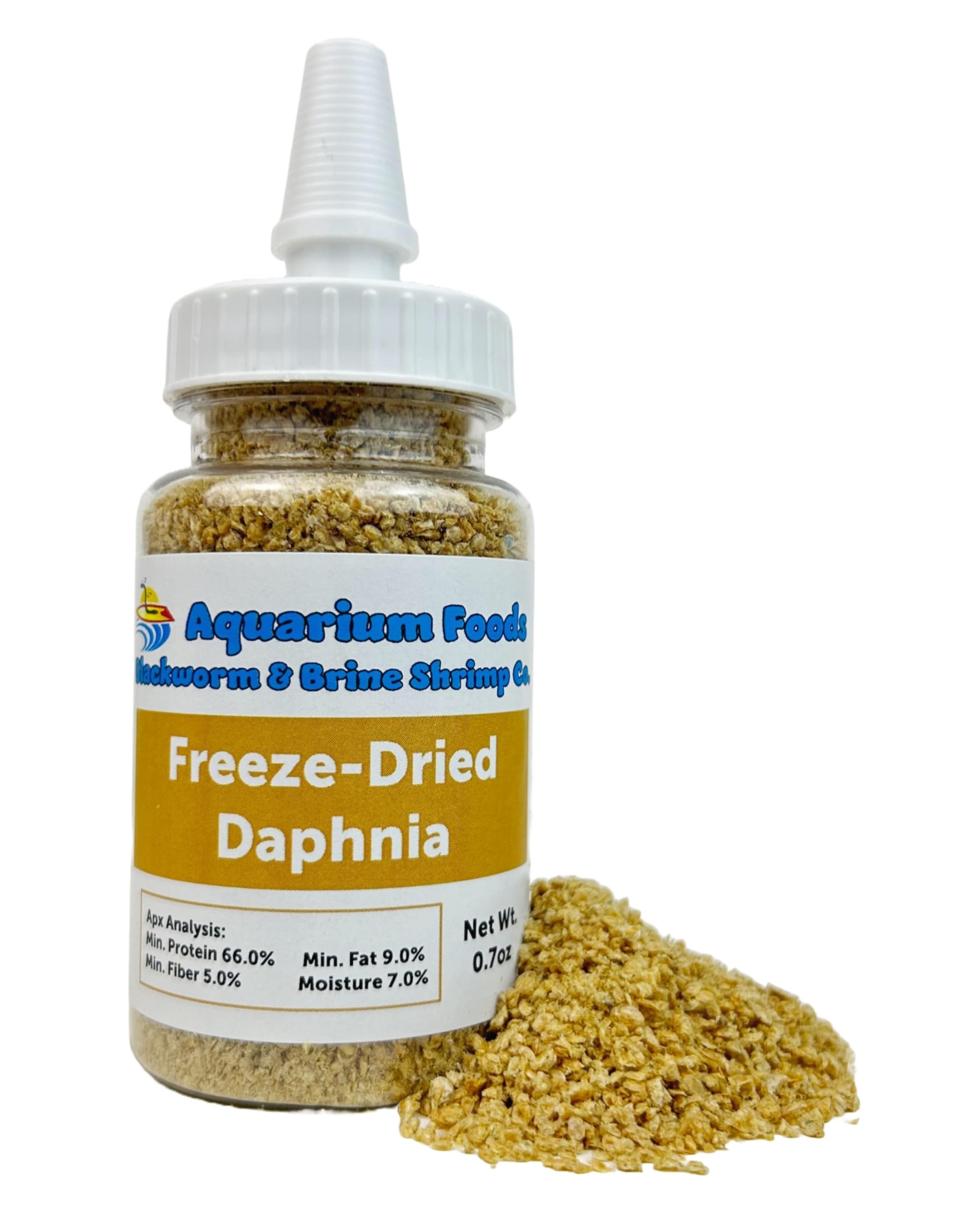 Freeze-Dried Daphnia for All Freshwater's, Marine's, Baby Pond Fish, Invertebrates, Corals, Anemones, All Tiny Nano, Fry and Babies…0.7oz Sm Squeeze Bottle
