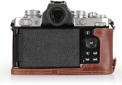 Miniatura 5 de MegaGear MG2016 Ever Ready - Funda de piel auténtica para cámara compatible con Nikon Z fc (marrón)