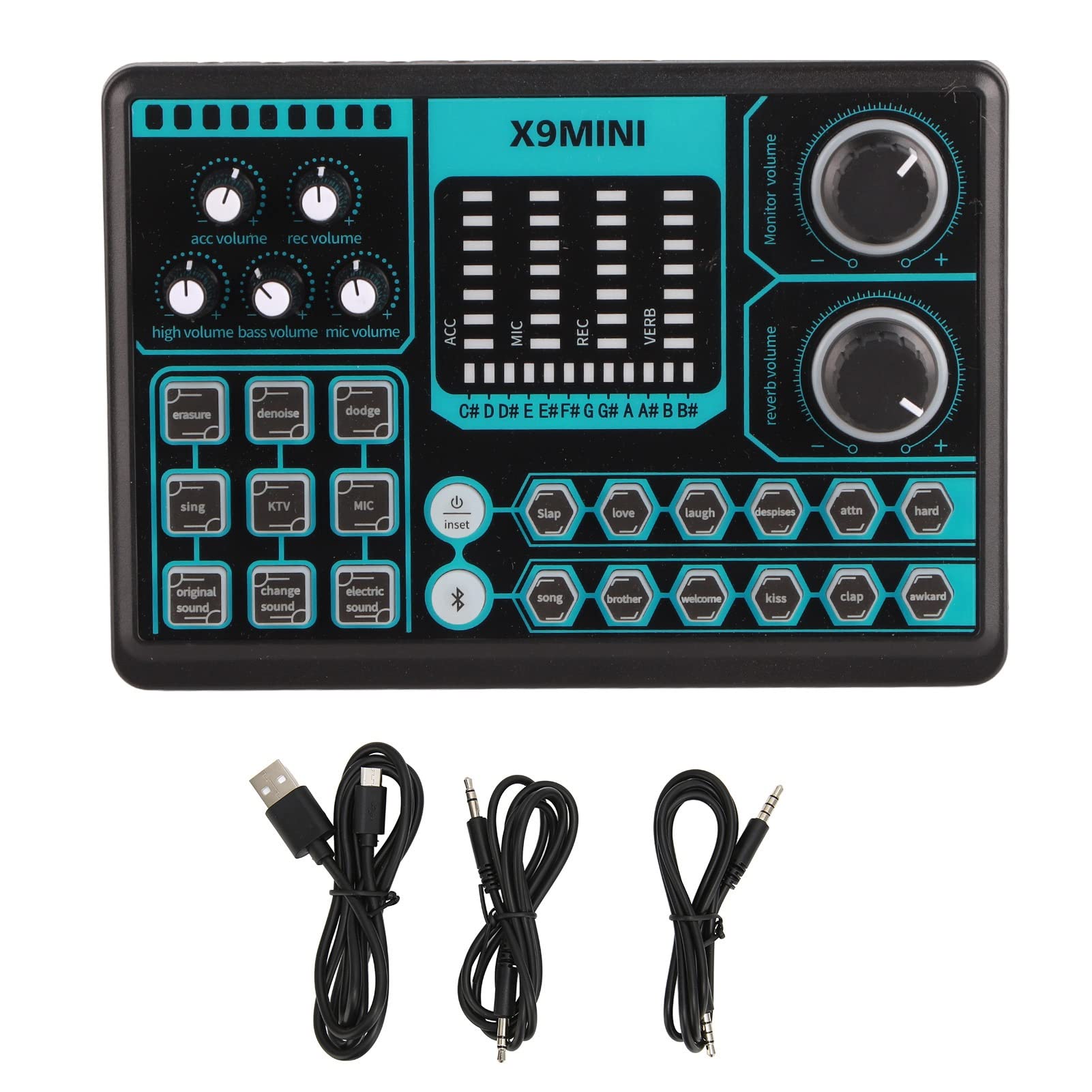 Ausla Tarjeta de Sonido en, Interfaz Digital OTG Plug and Play (Sound