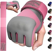 Vista 22 de WYOX Guantes interiores de boxeo de gel para hombres y mujeres, correas de muñeca rápidas de 31.5 in, protección acolchada para nudillos para Muay