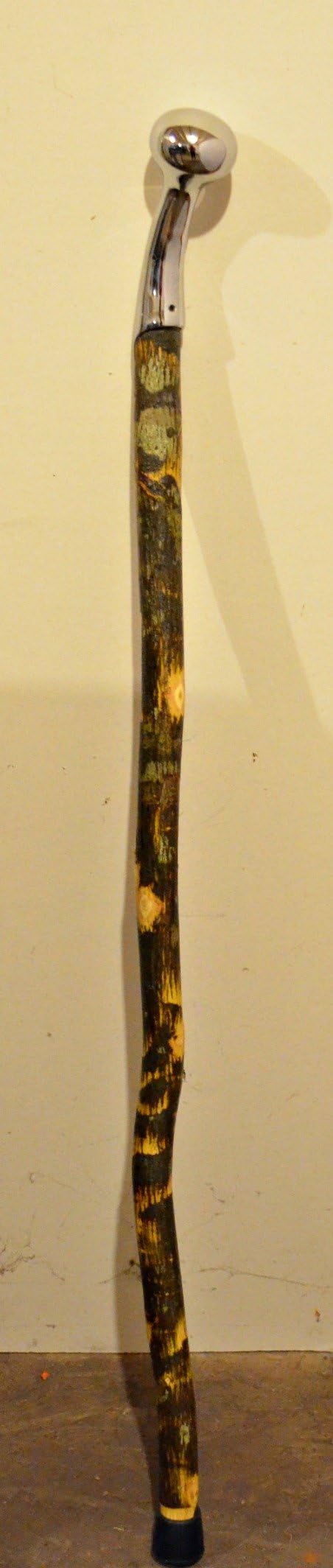 Hickory Hames Cane / Walking Stick Amish Handmade with a Favorite Hame Handle Heavy Duty. The Favorite Hame (Hames) tip Used As a Top Handle for This Cane or Walking Stick