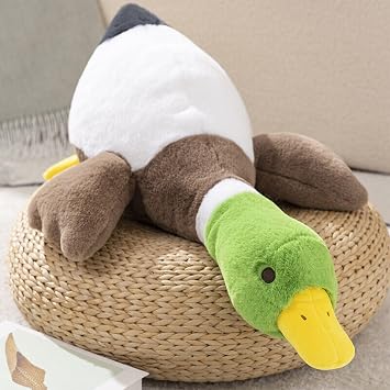 Mallard Duck Stuffed Animal, Duck Plush Pillow, Green Duck Stuffed Plush Toy, Gift for Kids Adults (29 inch)