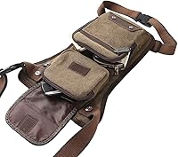 Vista 22 de Bolso de pierna caída para hombre y mujer