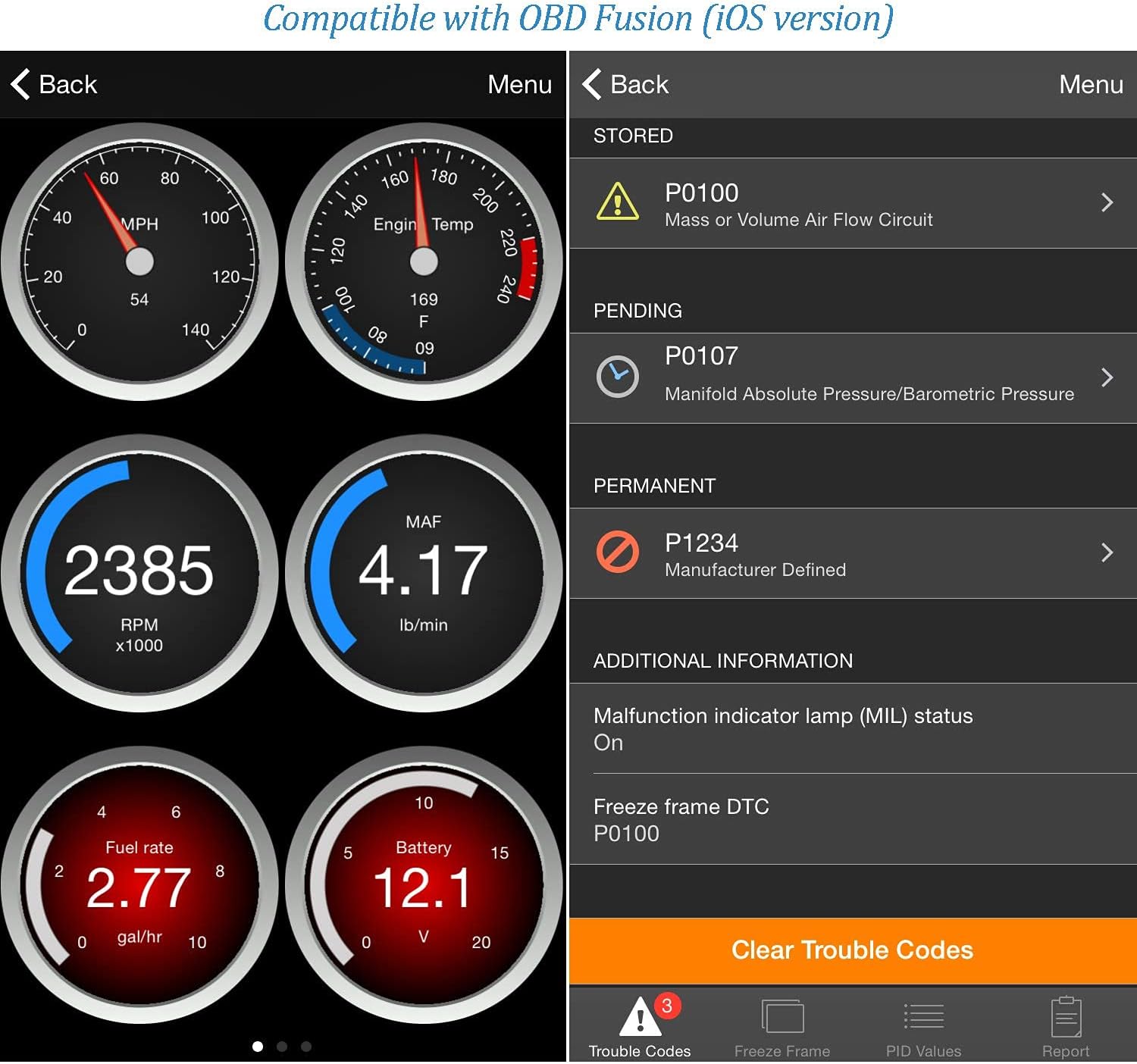 Veepeak Mini WiFi OBD II Scanner for iOS and Android, Car Check Engine Light Diagnostic Code Reader Scan Tool Supports Torque Pro, OBD Fusion, Car Scanner App : Automotive