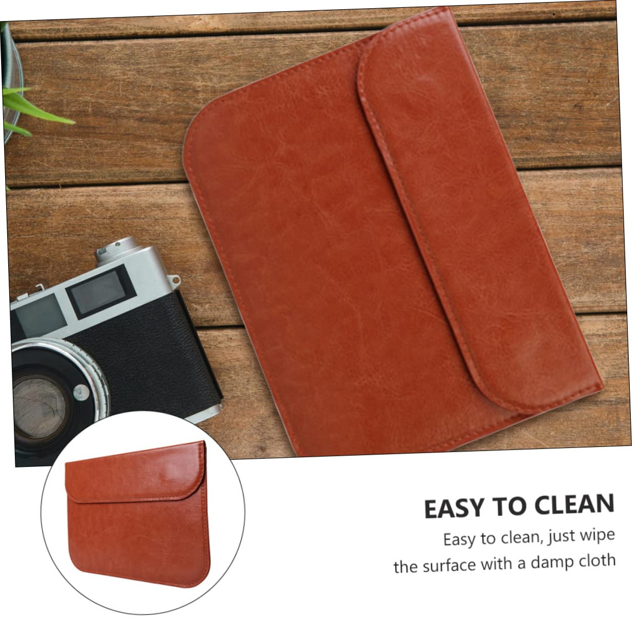 Uonlytech Leather Photography Filter Pouch Durable Storage Case for Lens Filters Compact Design for Easy Carrying present for Photographers