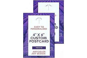 Personalized Postcards 4x6 - Premium Quality Gloss Laminated for Stunning Results