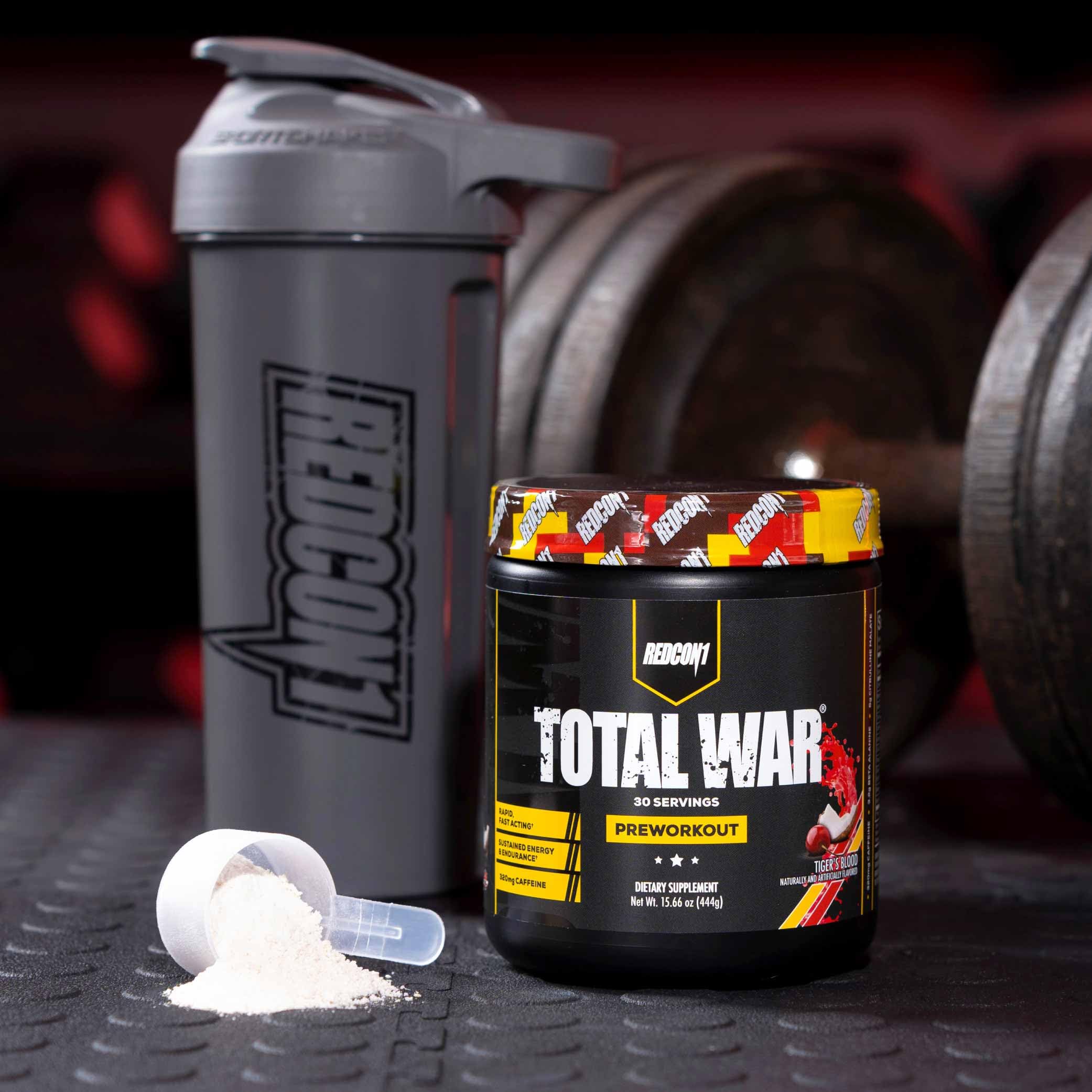 REDCON1 Total War Pre Workout Powder | Grape | 320mg Caffeine + Citrulline Malate + Beta Alanine (30 Servings) — Amazon image 8