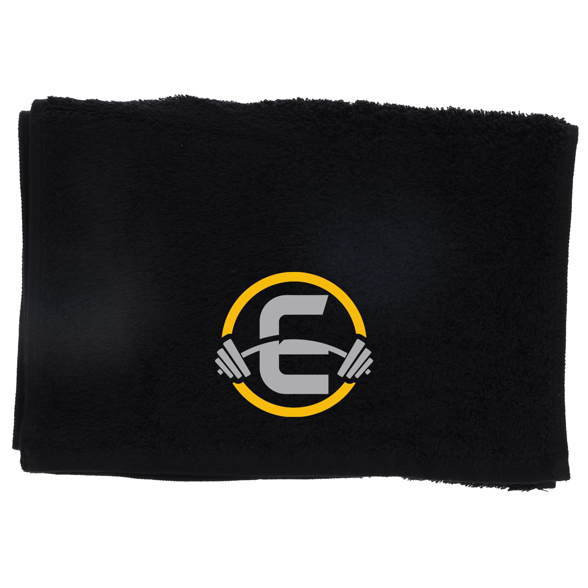 Always Looking Good Gym Towel with Monogrammed Embroidery Initial Gift for Men & Women, Training Accessory Gift, Gym Towel Present for Weight Lifting Birthday, Retirement, Christmas - Black, E