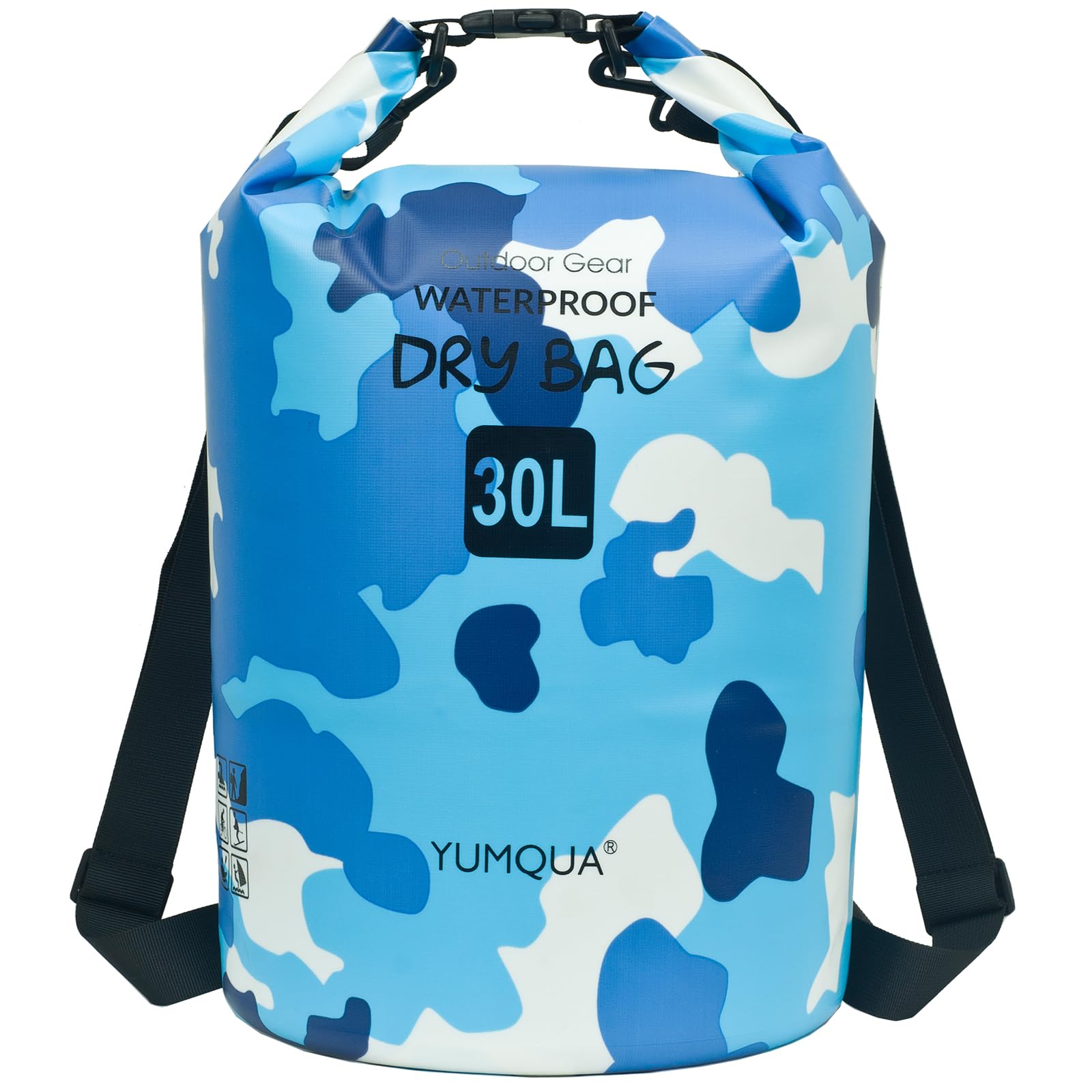 YUMQUA Waterproof Dry Bag Backpack 5L/10L/20L/30L/40L, Roll Top Floating Waterproof Storage Bags for Kayaking, Boating, Swimming, Hiking, Camping and Fishing