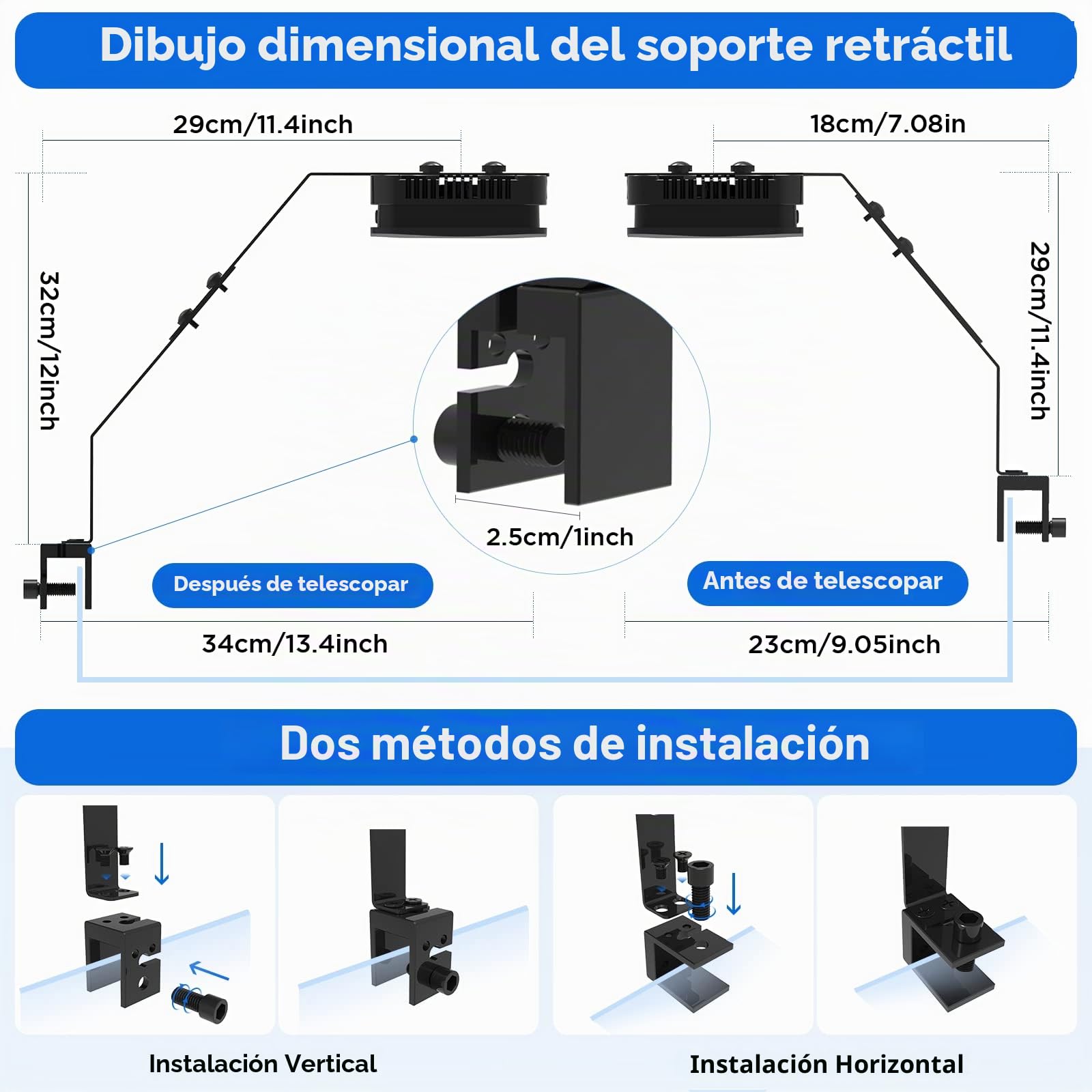 Lominie Luz LED para acuario, luz regulable para pecera con mando RF y soporte, espectro completo para peces marinos y tanques de arrecife coralino (Pxie30 Marino) (P30 Agua Salada)