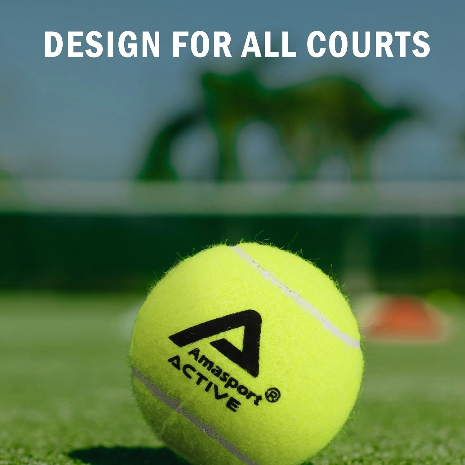 AMA SPORT Active Tennis Balls - Extra Duty Felt Pressureless Tennis Balls, 60 Balls