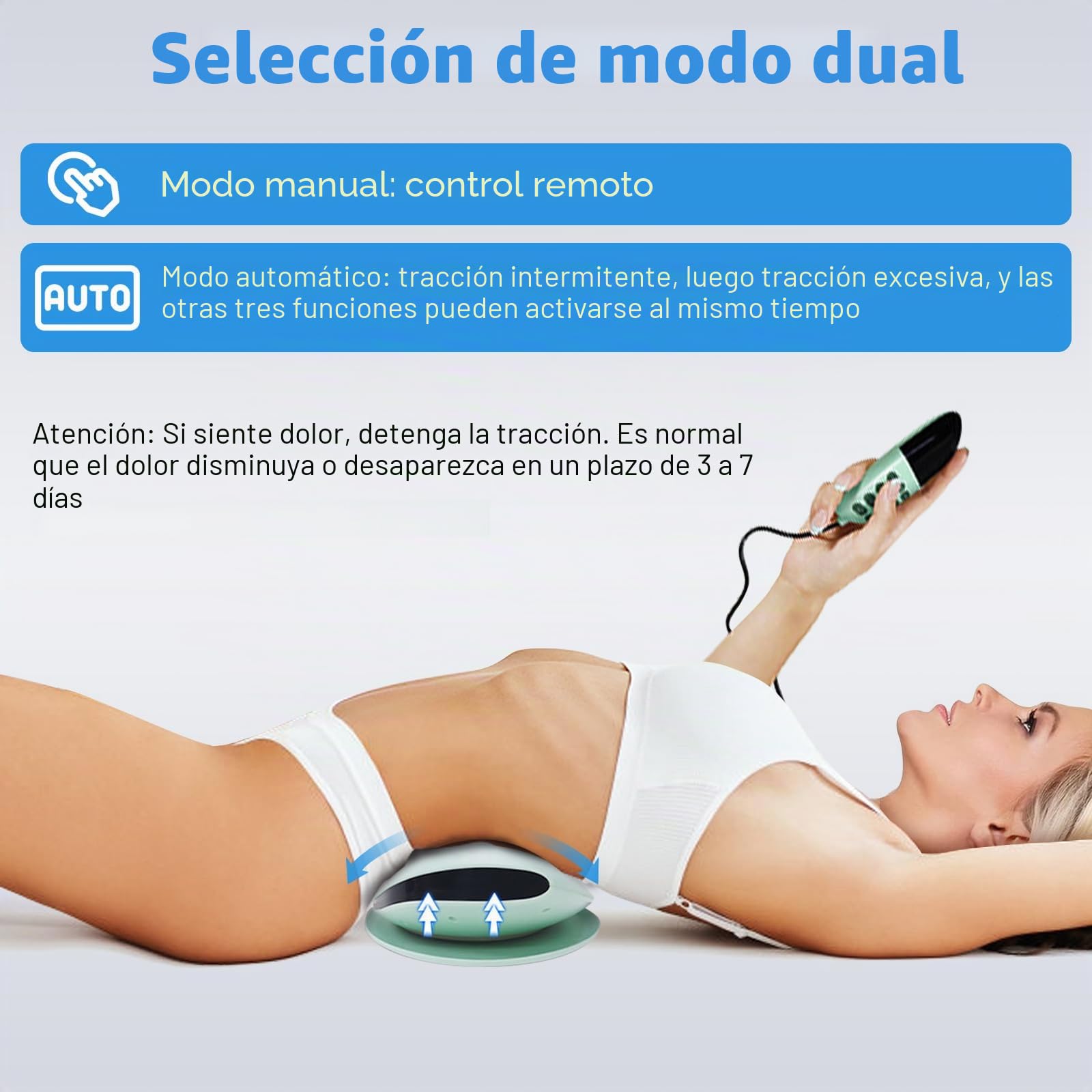 Masaje lumbar eléctrico, dispositivo de tracción lumbar eléctrica