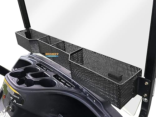 Huskey Golf Cart Front Basket Storage Basket Dash Basket Compatible WEZGO TXTRXV,Club Car DS (2000.5+) PrecedentTempoOnward,Yamaha G29 Drive2 2007+