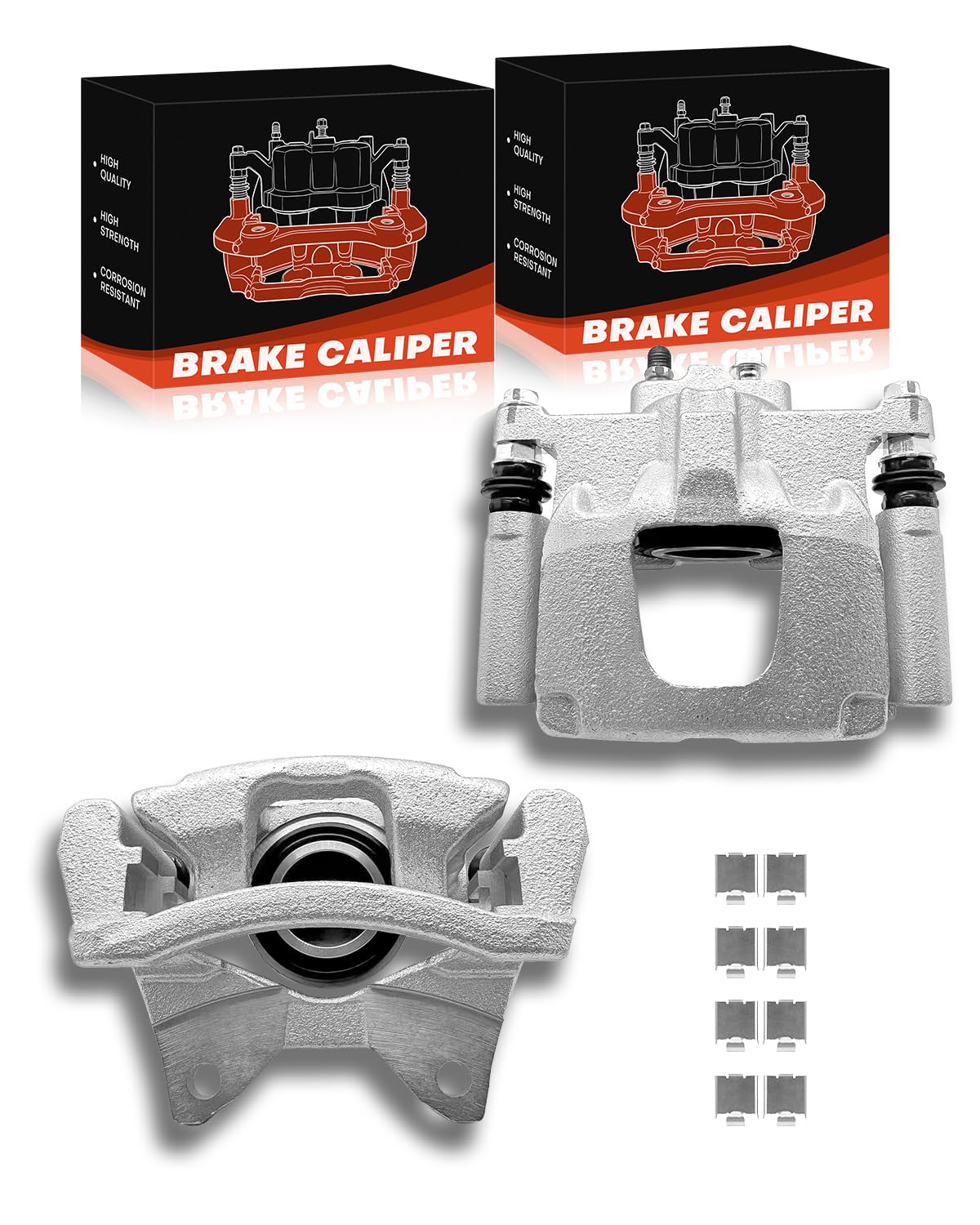 TOVASTY 2PC Set Brake Caliper Left &amp; Right Rear Side Set Compatible With Dodge Nitro 2007-2011 For Jeep Liberty 2008-2012 For Jeep Wrangler 2007-2017