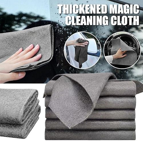 Miniatura 4 de Trapo de limpieza de microfibra reutilizable, paño de limpieza mágico grueso, juego de limpieza de ventanas, trapos de limpieza de microfibra para