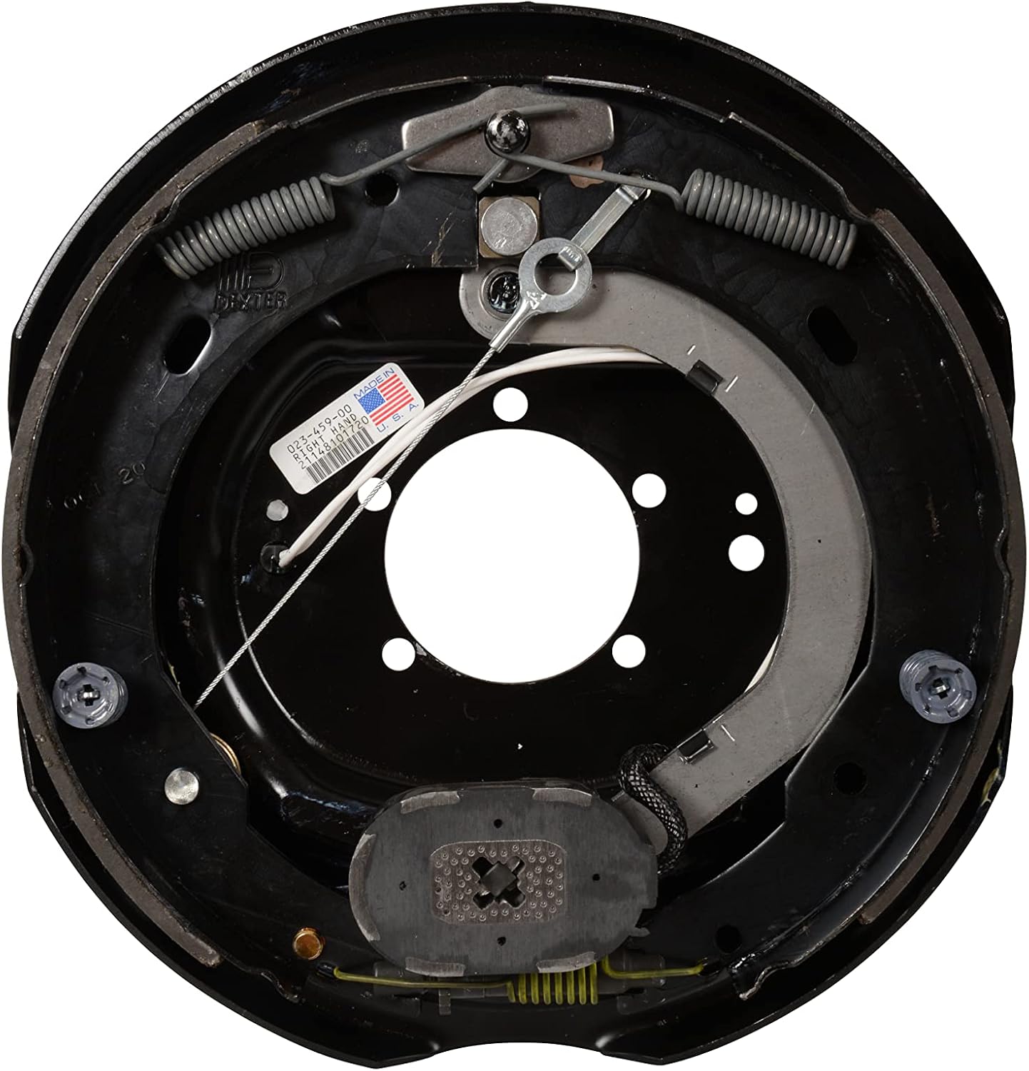 12" x 2" NEV-R-ADJUST Right Hand Electric Brake Assembly Kit, 6K less mounting hardware