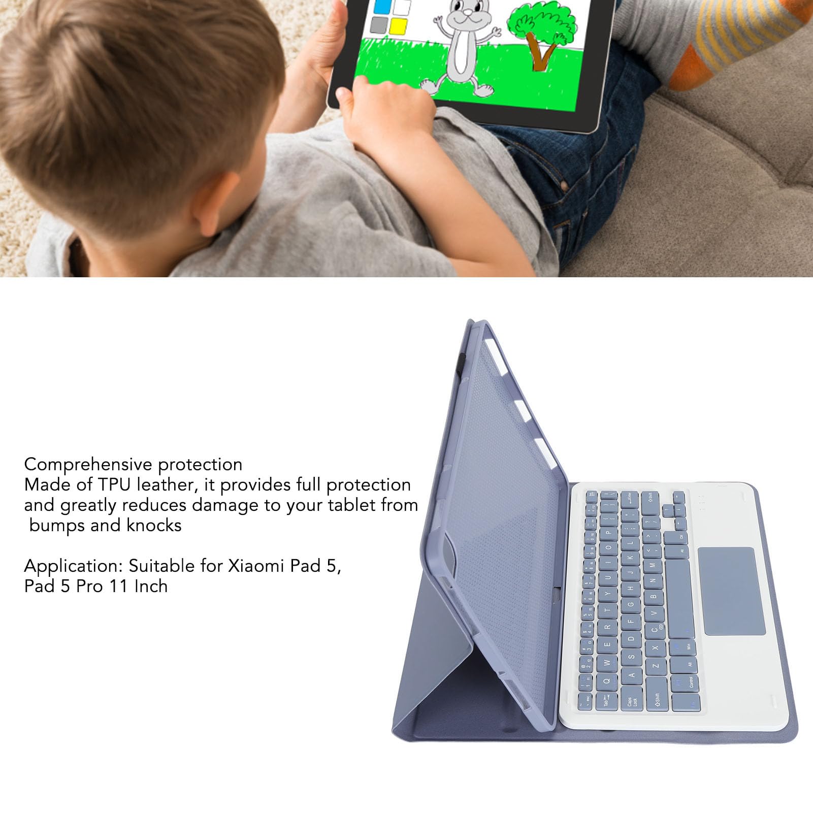 Amazon.com: Tablet Keyboard Case for Mi Pad 5 and 5 Pro, 11 Inch