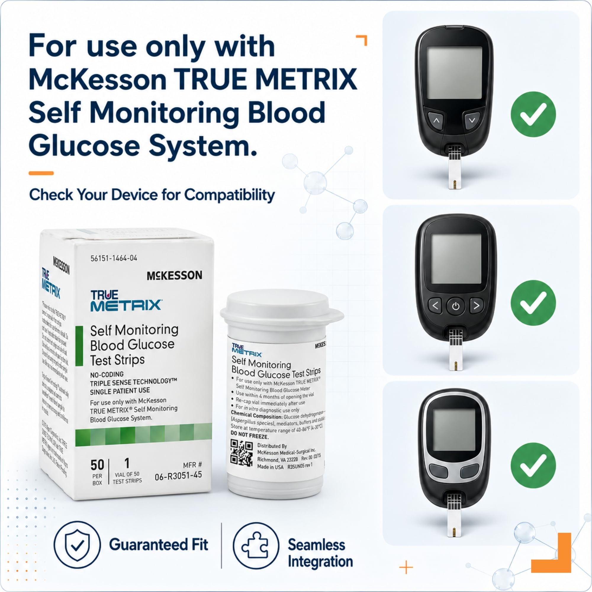 McKesson Blood Glucose Test Strips - 50 Count -2