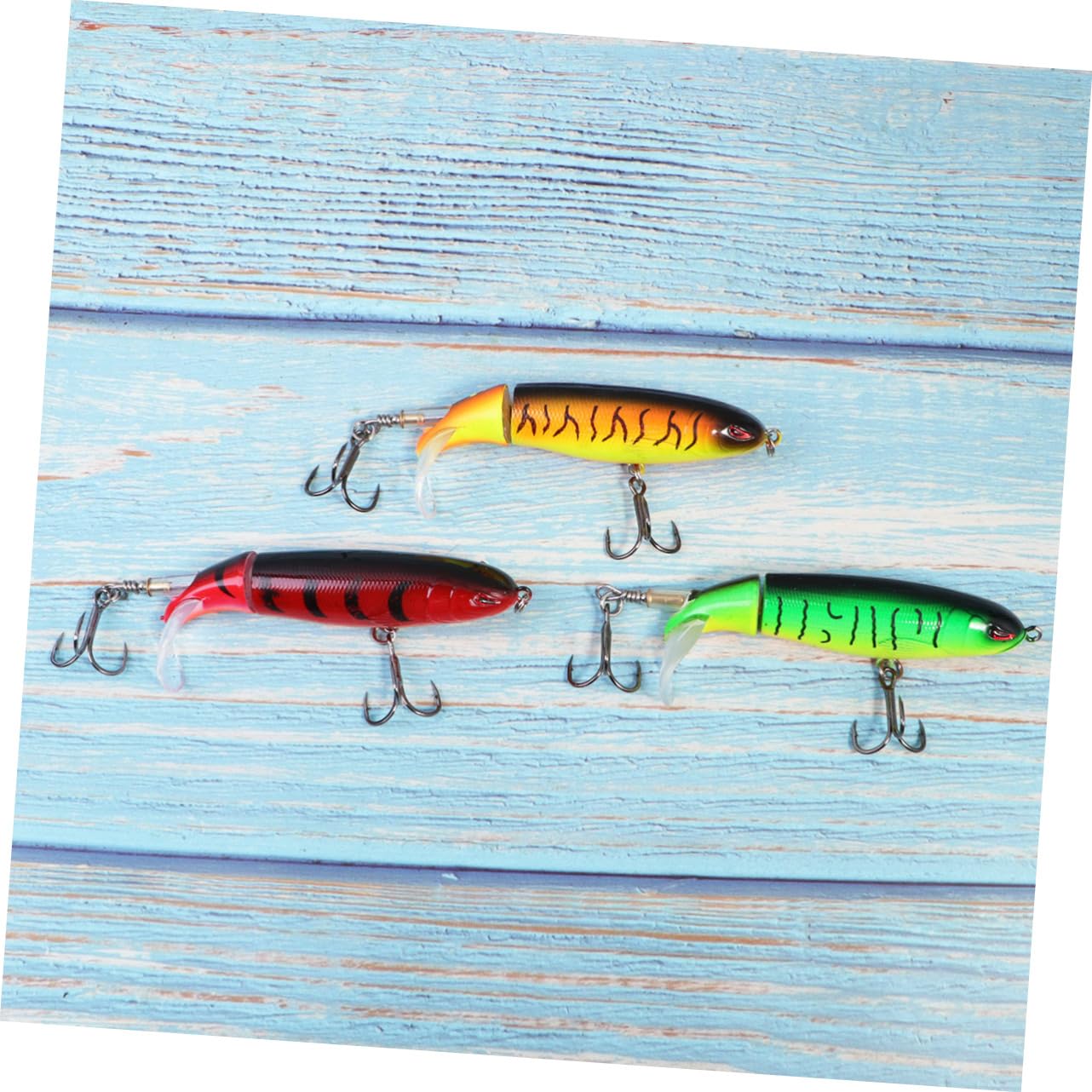 SUPVOX Esca da Nuoto ad Esche bioniche realistiche Esche da Pesca muschiate Esche da Pesca per Acqua Dolce Esca a manovella Esche per Basso Esche da Pesca con Occhi 3D