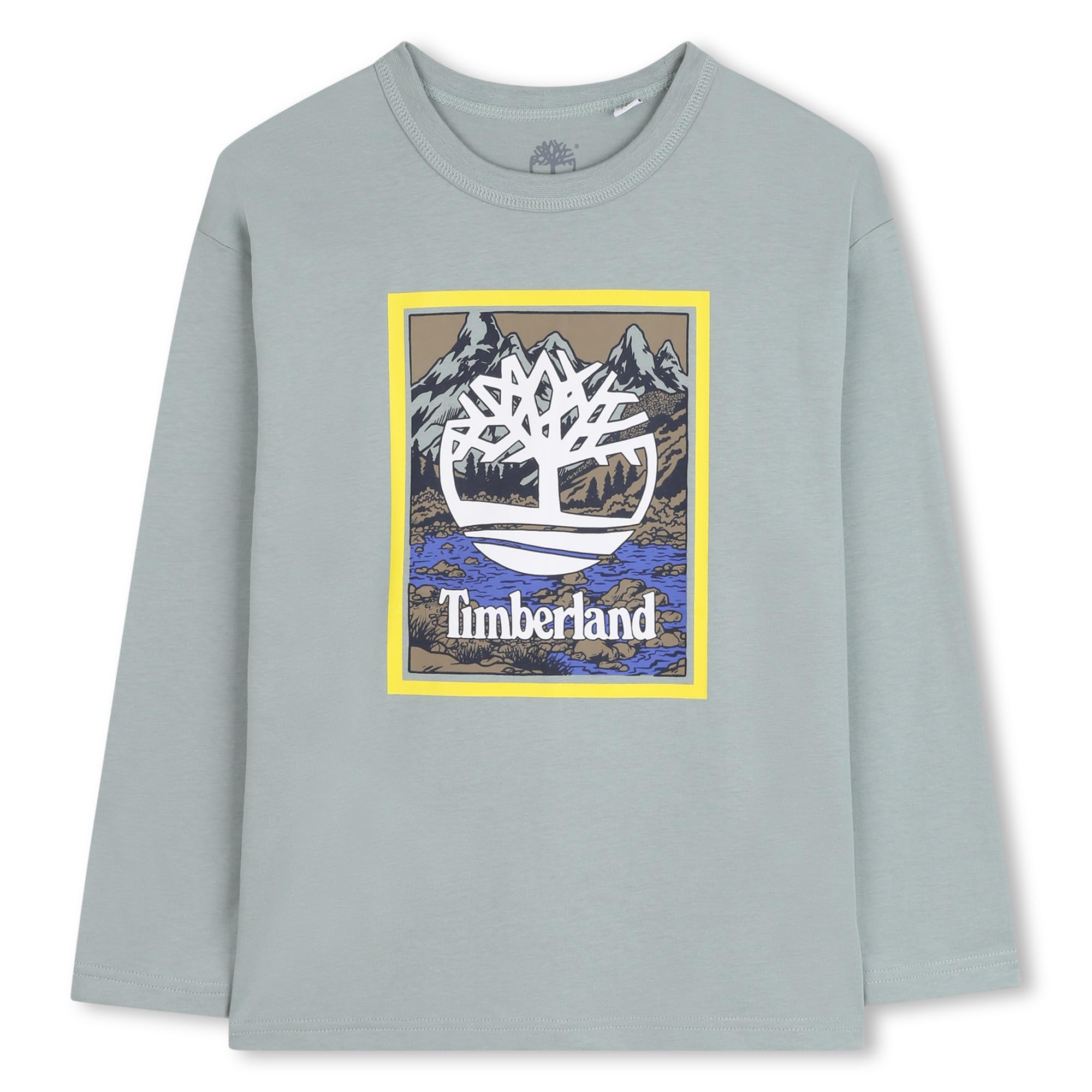 Timberland  Kids' Timb Logo Long Sleeve T-Shirt - Grey - 8 Years