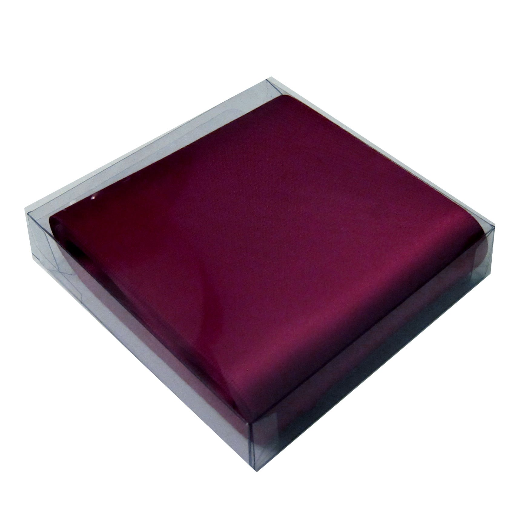 Fions Burgundy 4" Double Sided Satin Ribbon