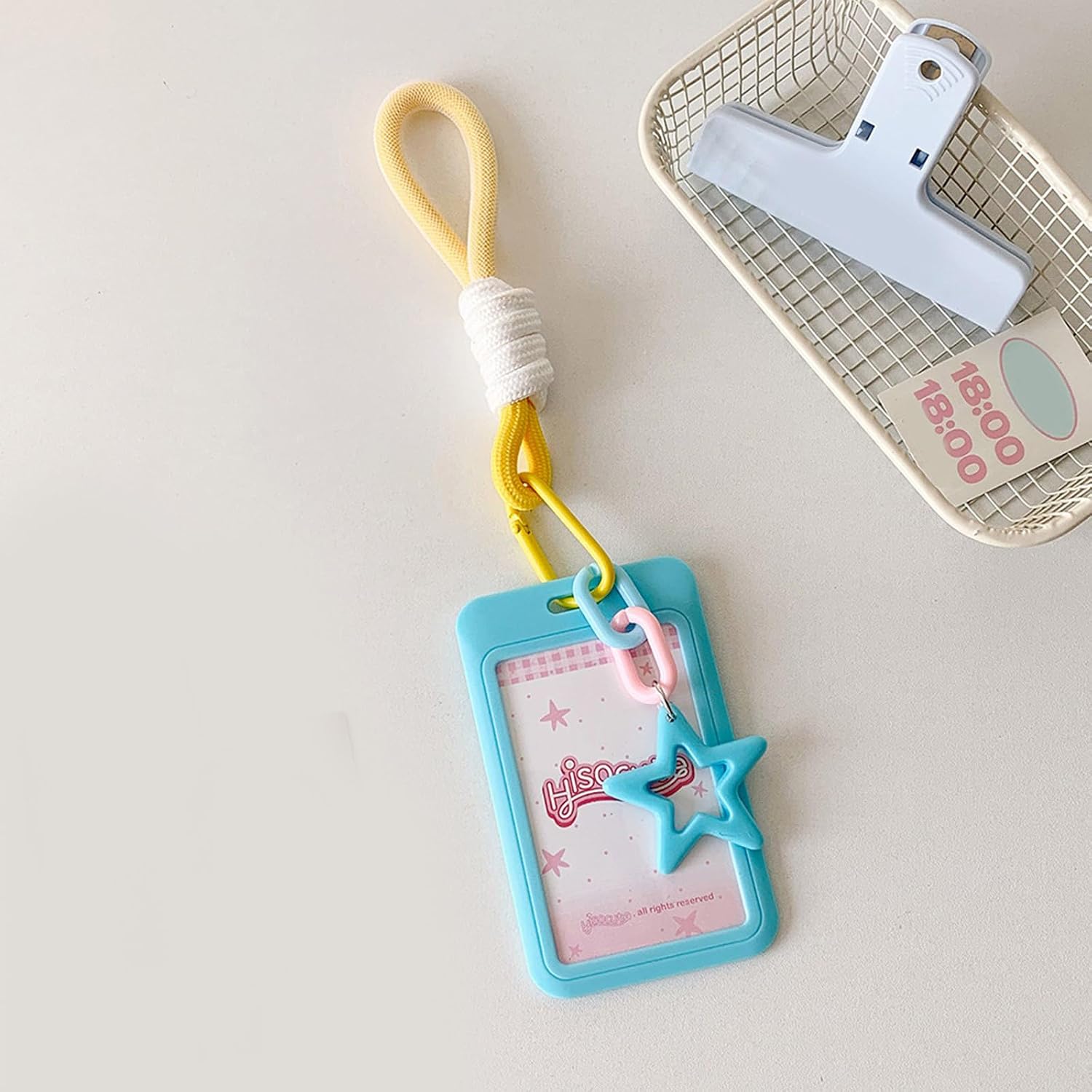 Photocard Holder Keychain Banks Card Holder Protector Student Card Protective Sleeve Photo Pendant Keychain Id Cards