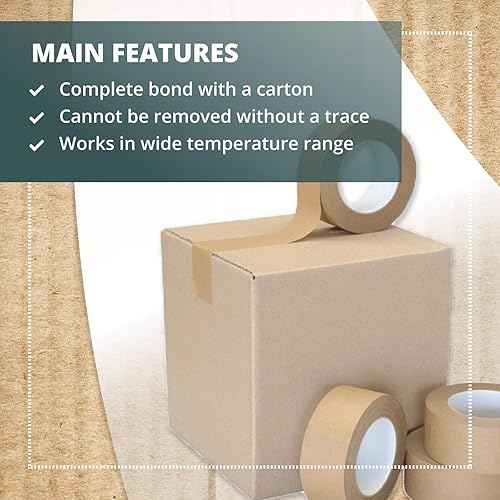 Vista 3 de IDL Packaging Dispensador con 2 rollos de cinta adhesiva Kraft reforzada activada por agua, depósito de agua y cepillo humedecedor Dispensador