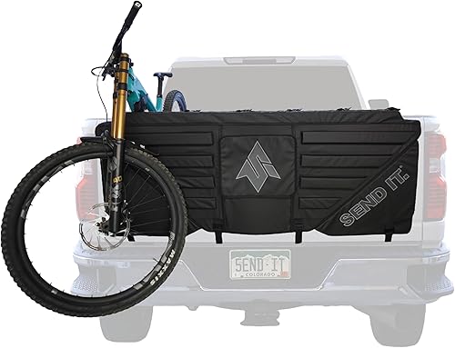 Send It. Almohadilla de bicicleta para portón trasero High Roller V2 - Accesorios de camión para ciclistas de montaña, BMX, Ebikes y más (tamaño